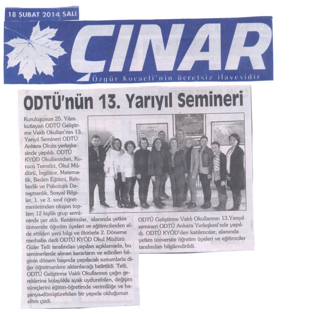 , ODTÜ GVO 13.  Yarıyıl Semineri Yapıldı&#8230;