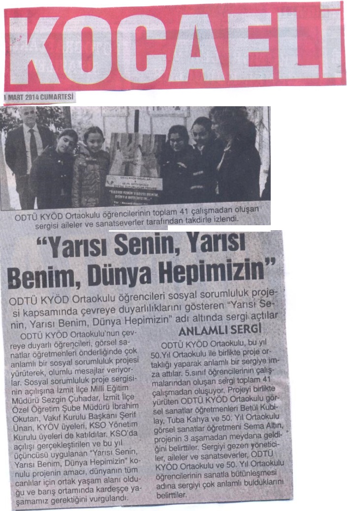 , Yarısı Senin Yarısı Benim Projesi Sergi Açılışı&#8230;