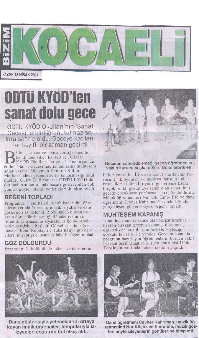 , ODTÜ KYÖD&#8217;dan Sanat Dolu Gece&#8230;