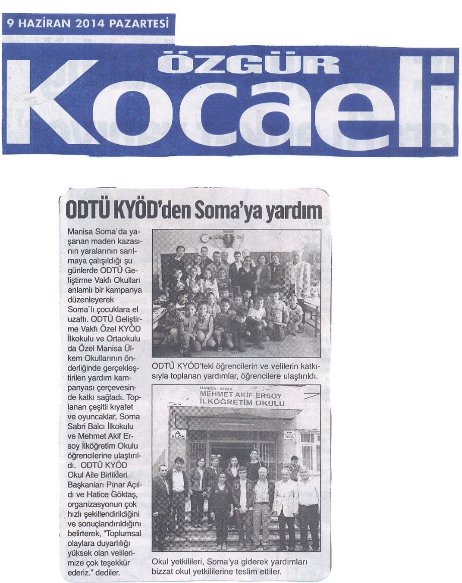 , ODTÜ KYÖD&#8217;den Soma&#8217;ya Yardım&#8230;