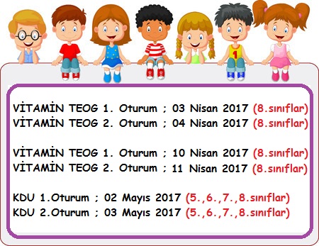 , Vitamin SDS Sınavları II.Dönem Tarihleri için tıklayınız&#8230;