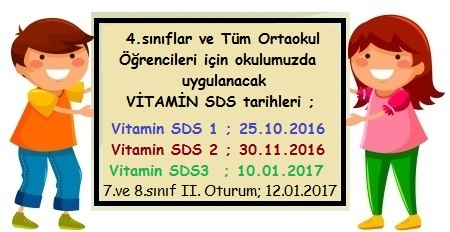 , Vitamin SİS Sınav Tarihlerimiz Belli Olmuştur&#8230;