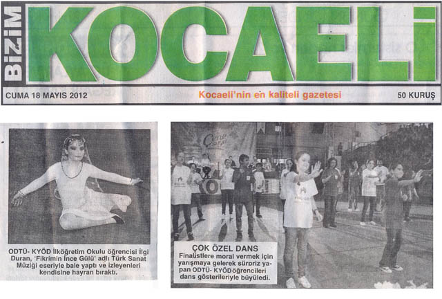 , Liseler arası Müzik Yarışmasında ODTÜ KYÖD, KOÇDER ile birlikte dans gösterisi yaptı&#8230;