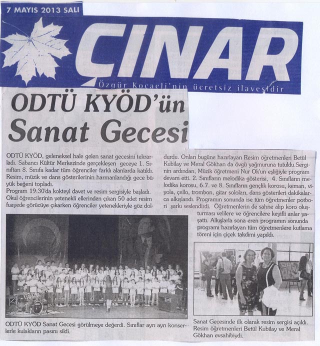 , ODTÜ KYÖD&#8217;ün Sanat Gecesi&#8230;