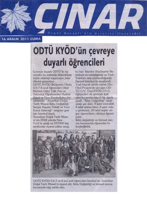 , ODTÜ KYÖD&#8217;ün çevreye duyarlı öğrencileri&#8230;