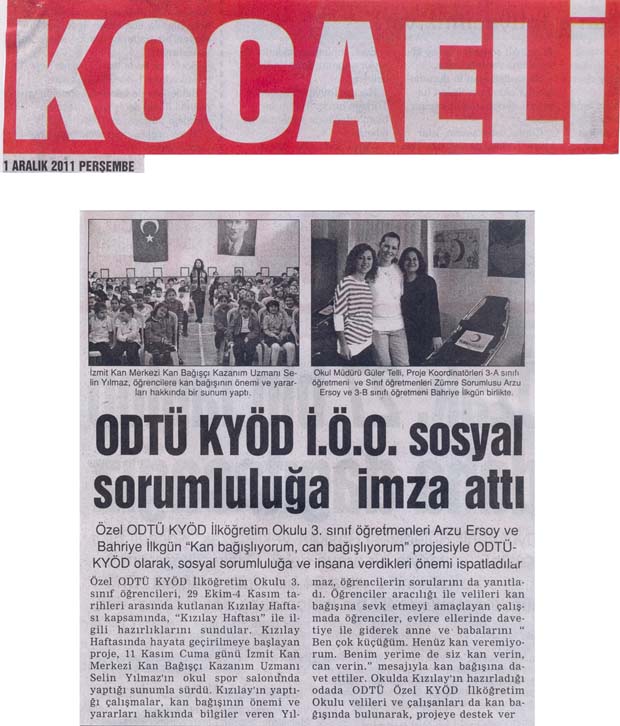 , ODTÜ KYÖD İ.Ö.O. sosyal sorumluluğa imza attı&#8230;