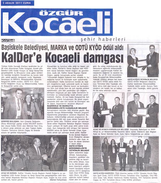 , KalDer&#8217;e Kocaeli damgası&#8230;