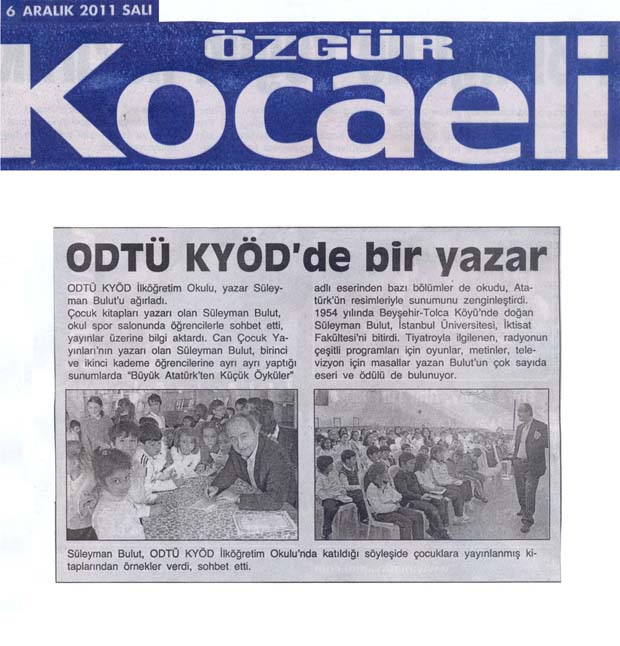 , ODTÜ-KYÖD&#8217;de bir yazar&#8230;