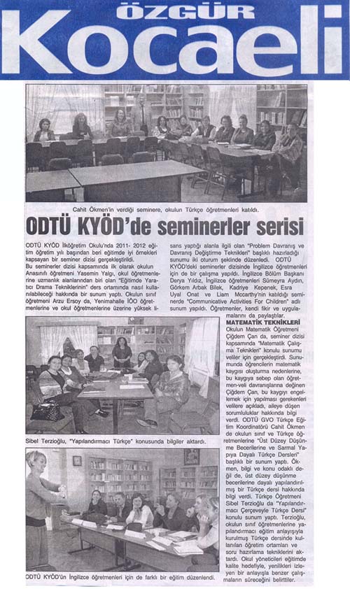 , ODTÜ-KYÖD&#8217;de seminerler serisi&#8230;