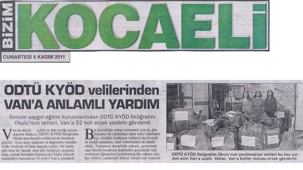 , ODTÜ KYÖD Velilerinden Van&#8217;a anlamlı yardım&#8230;