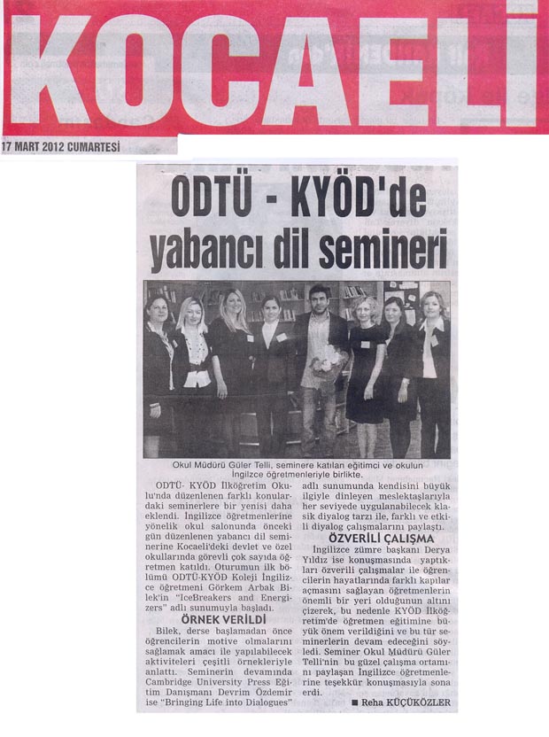 , ODTÜ KYÖD&#8217;de yabancı dil semineri&#8230;