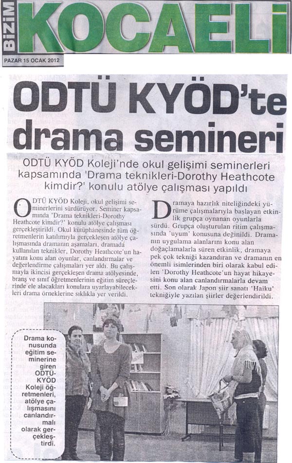 , ODTÜ-KYÖD&#8217;de Drama Semineri&#8230;