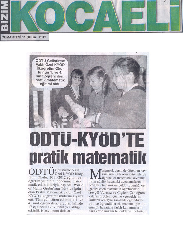 , ODTÜ-KYÖD&#8217; de Pratik Matematik&#8230;