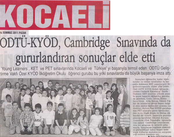 , Cambridge Sınavlarında Odtu-kyöd Başarısı&#8230;