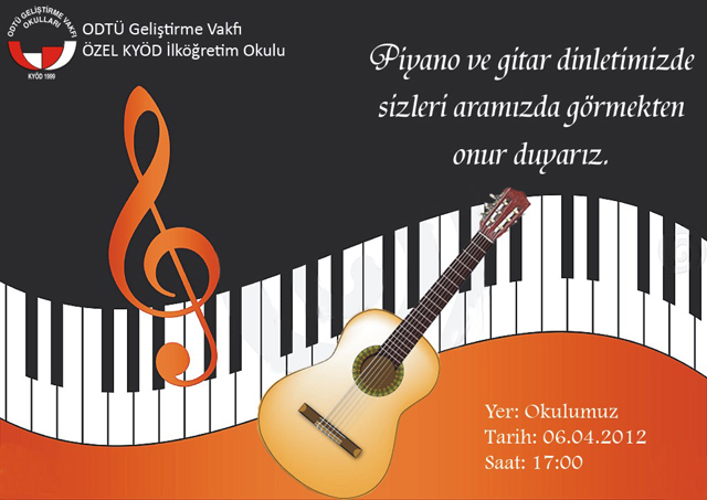 , Piyano ve Gitar Dinletisi