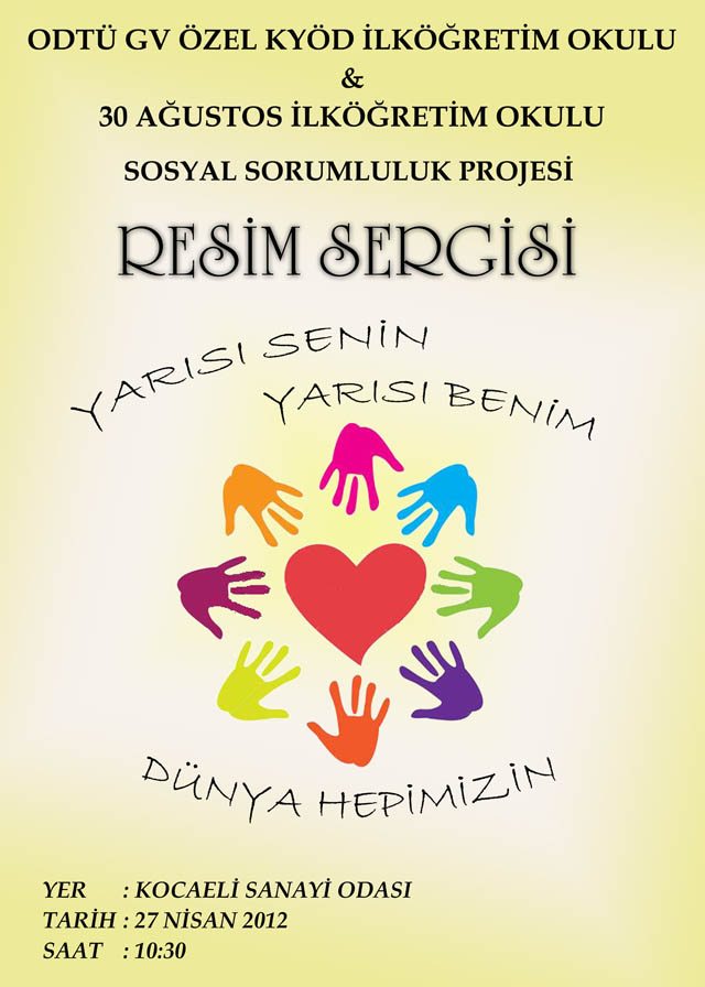 , Yarısı Senin Yarısı Benim Sosyal Sorumluluk Projesi Resim Sergisi