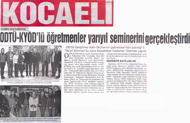 , ODTU-KYOD&#8217;lü öğretmenler yarıyıl seminerini gerçekleştirdi&#8230;