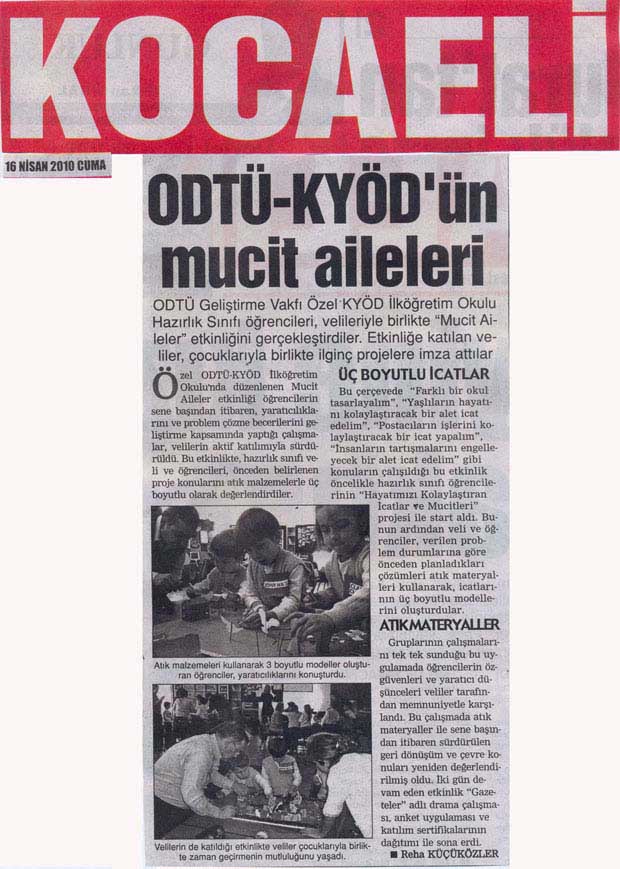 , ODTÜ-KYÖD&#8217;ün mucit aileleri&#8230;