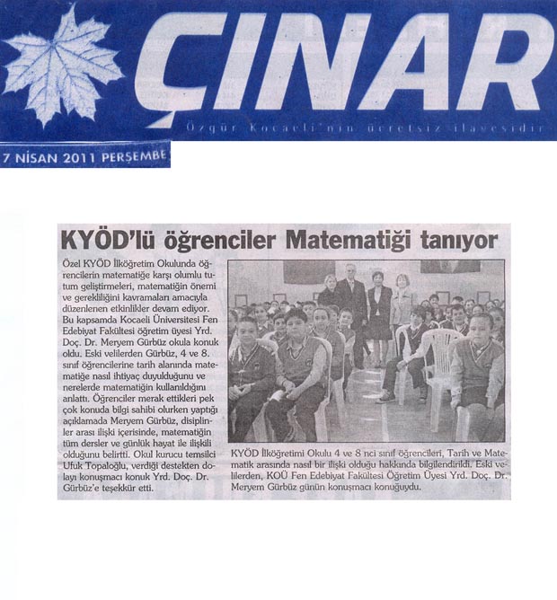 , KYÖD&#8217;lü öğrenciler Matematiği tanyor&#8230;