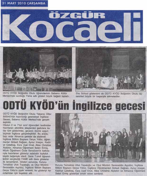 , ODTÜ KYÖD&#8217;ün İngilizce Gecesi&#8230;