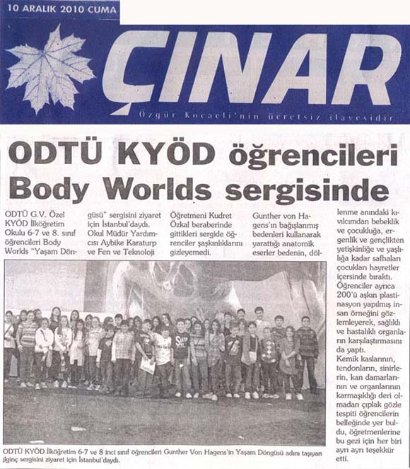 , ODTÜ-KYÖD öğrencileri Body Worlds Sergisinde&#8230;