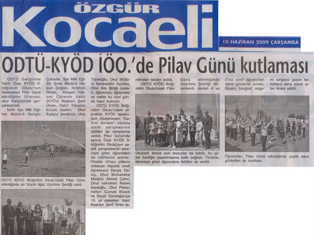 , ODTÜ-KYÖD İÖO.&#8217;DE PİLAV GÜNÜ KUTLAMASI