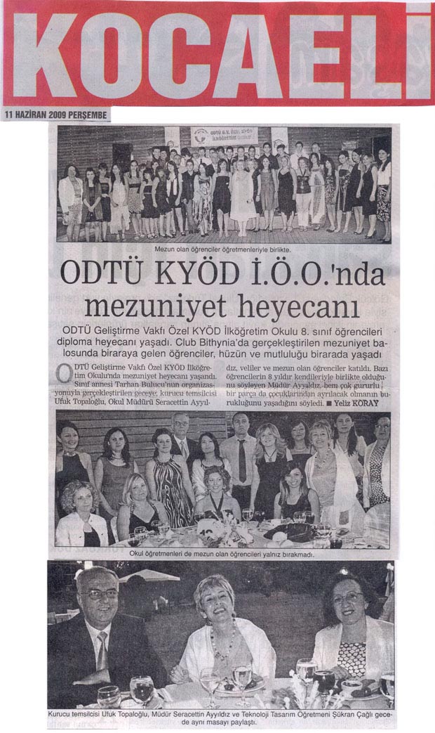 , ODTÜ-KYÖD&#8217;DE MEZUNİYET HEYECANI