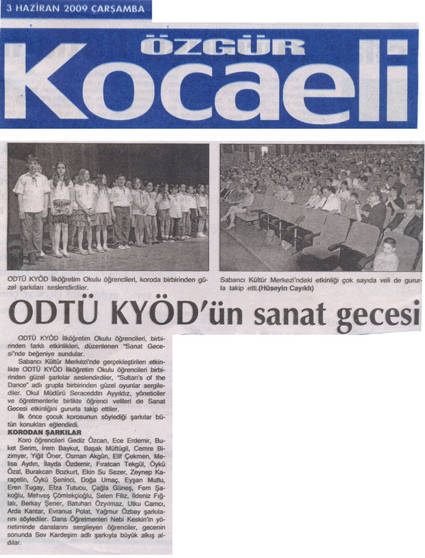 , ODTÜ-KYÖD&#8217;ÜN SANAT GECESİ