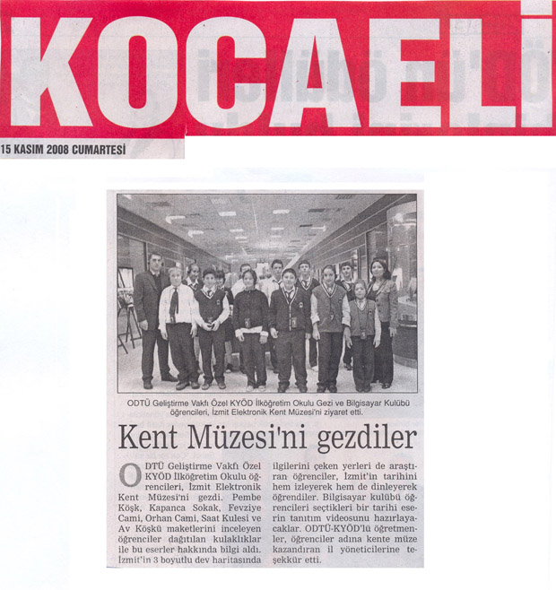 , KENT MÜZESİ&#8217;NE GEZİ