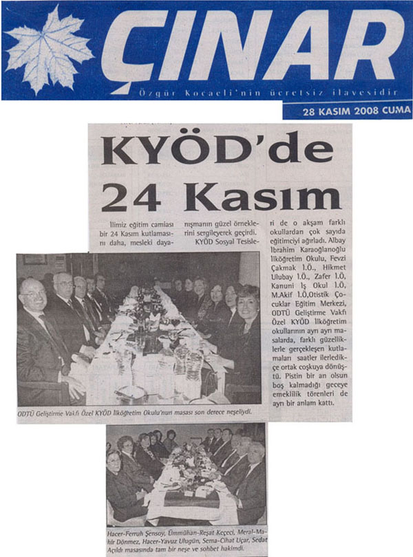 , KYÖD&#8217;DE 24 KASIM