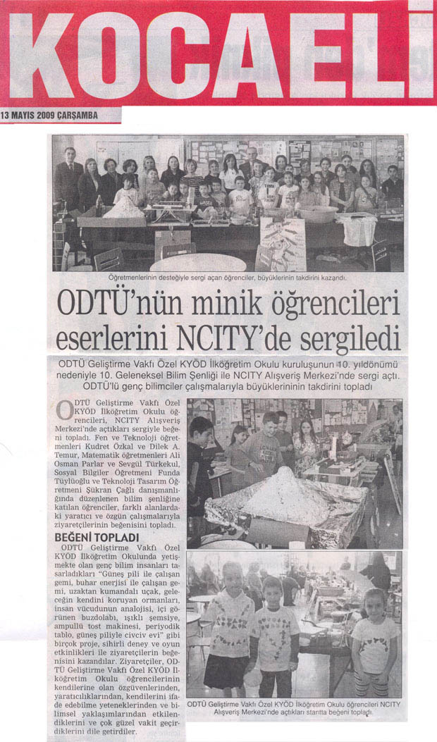 , ODTÜ&#8217;NÜN MİNİK ÖĞRENCİLERİ ESERLERİNİ NCITY&#8217;DE SERGİLEDİ