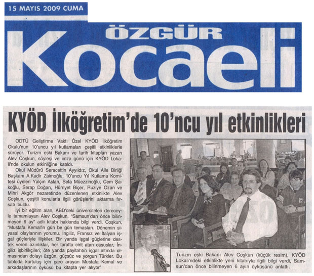 , KYÖD İLKÖĞRETİM&#8217;DE 10&#8217;NCU YIL ETKİNLİKLERİ