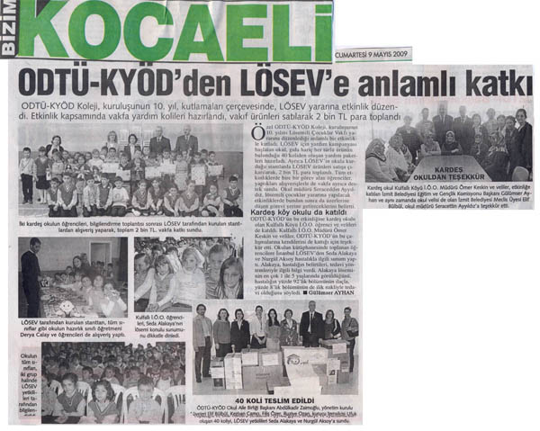 , ODTÜ-KYÖD&#8217;DEN LÖSEV&#8217;E ANLAMLI KATKI