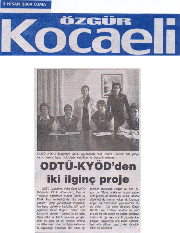 , ODTÜ-KYÖD&#8217;DEN İKİ İLGİNÇ PROJE