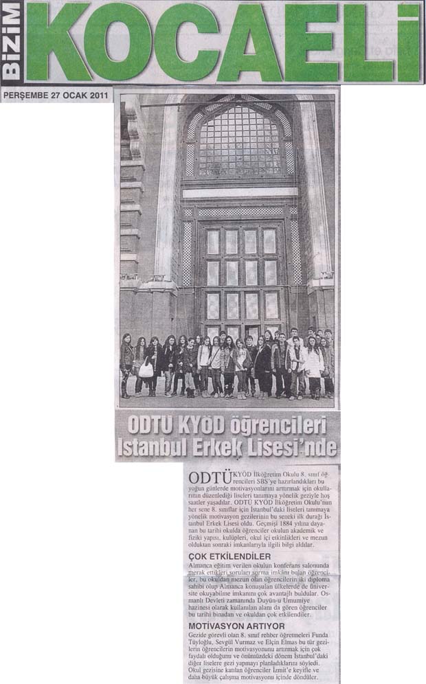 , ODTÜ-KYÖD öğrencileri İstanbul Erkek Lisesi&#8217;nde&#8230;