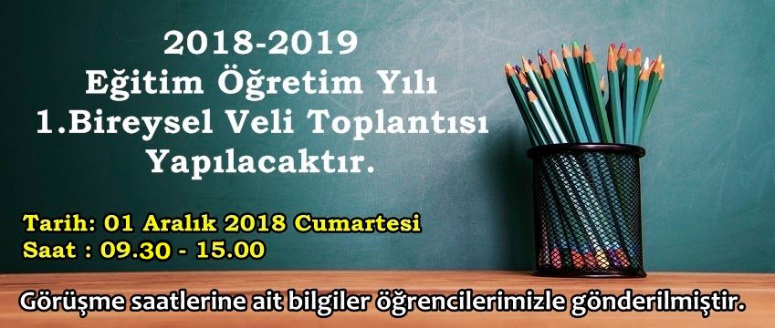 , 1.Bireysel Veli Toplantısı