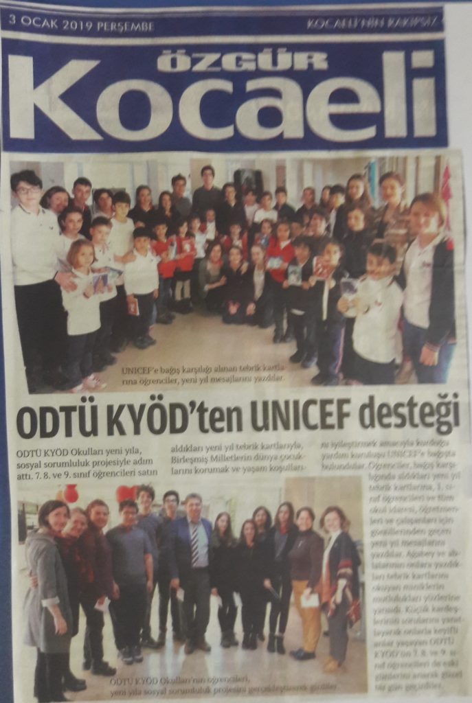 , ODTÜ KYÖD&#8217;den UNICEF&#8217;e Destek&#8230;