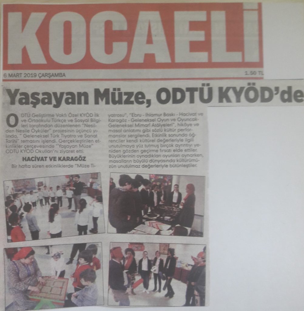 , Yaşayan Müze Okulumuzda&#8230;