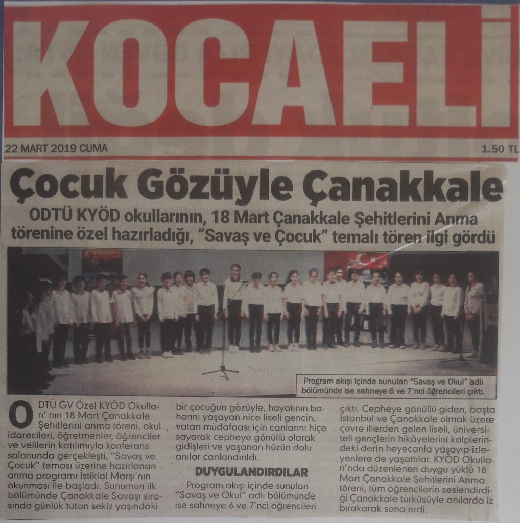 , Çocuk Gözüyle Çanakkale&#8230;