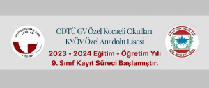 2023 LGS sonuçlarına göre 9. sınıf kayıt sürecimiz başlamıştır.