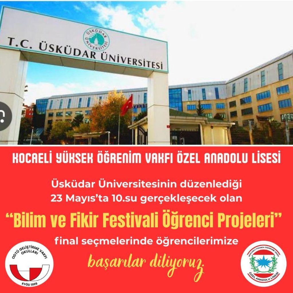 , Lise Öğrencilerimiz Üsküdar Üniversitesi Final Seçmelerinde&#8230;