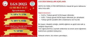 LGS 2025 Sonuçları Açıklandı...