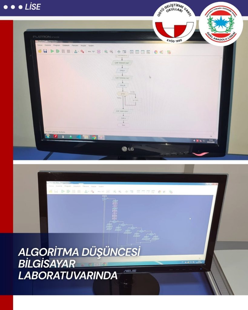 , 9.Sınıflarda Algoritma D&uuml;ş&uuml;ncesi Bilgisayar Laboratuvarında
