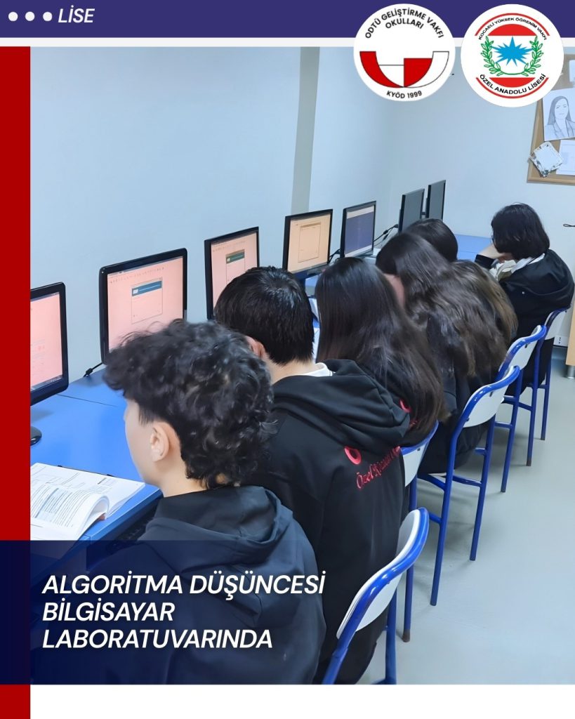 , 9.Sınıflarda Algoritma D&uuml;ş&uuml;ncesi Bilgisayar Laboratuvarında